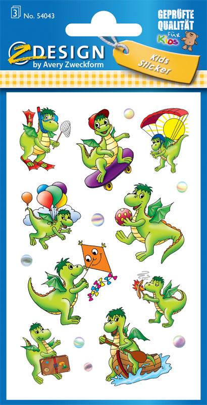 Sticker kleiner Drache Papier